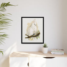 Goffin's Cockatoo (Cacatua goffiniana) colored wood-engraved plate by Alexander Francis Lydon.