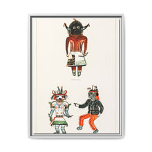 Hopi Katcinas - Piokot Turkwinu Turkwinu Mana (1895) drawn by the native people from the book of Jesse Walter Fewkes - NOMADEN ART GALLERY