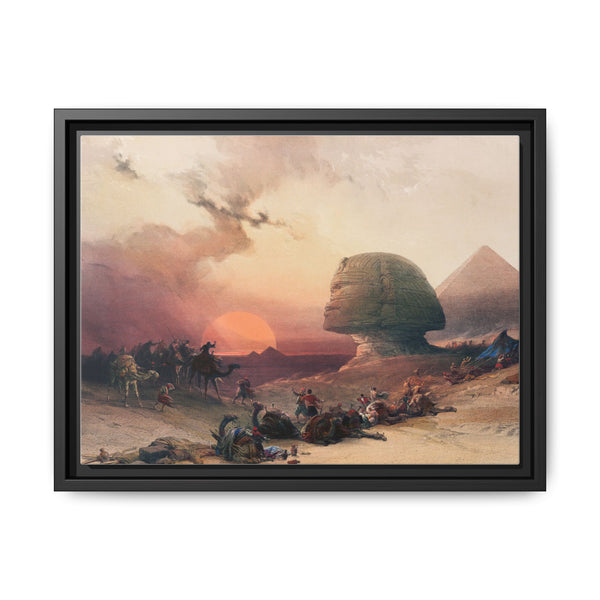 Approach of the simoom Desert of Gizeh illustration by David Roberts (1796–1864) - NOMADEN ART GALLERY