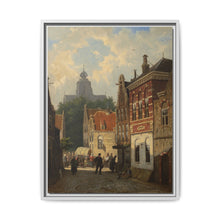 Dutch Street Scene (c. 1850–55) by Cornelis Springer - NOMADEN ART GALLERY