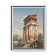 A Temple Ruin in Agrigento (c. 1825) by Carl Wilhelm Götzloff: A Classical Landscape - NOMADEN ART GALLERY