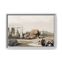 Fragment of the Great Colossi at the Memnonium Thebes illustration by David Roberts (1796–1864) - NOMADEN ART GALLERY