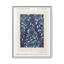 Flower pattern Art Deco stencil print in oriental style - NOMADEN ART GALLERY