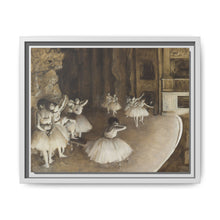 Ballet Rehearsal on Stage (1874) by Edgar Degas - NOMADEN ART GALLERY