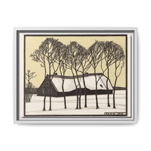 Farm in the snow (1918) by Julie de Graag - NOMADEN ART GALLERY