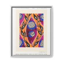 Flower pochoir pattern in Art Nouveau oriental style - NOMADEN ART GALLERY