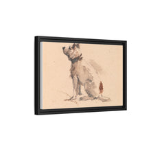 A Terrier, Sitting, Facing Left