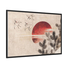 Katsushika Hokusai's birds and sunset, from Album of Sketches (1814) - NOMADEN ART GALLERY