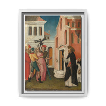 Saint Peter Martyr Exorcizing a Woman Possessed by a Devil by Antonio Vivarini - NOMADEN ART GALLERY