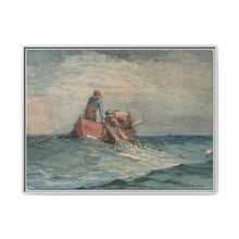 Hauling in the Nets (1887) by Winslow Homer - NOMADEN ART GALLERY
