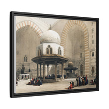 Mosque of Sultan Hassan Cairo illustration by David Roberts (1796–1864) - Framed Wall Art