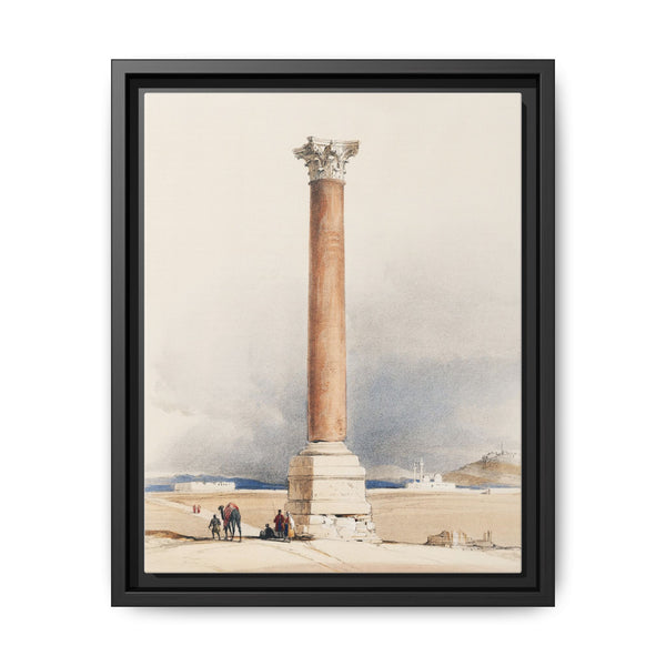 Pompey's Pillar Alexandria illustration by David Roberts (1796–1864). - NOMADEN ART GALLERY