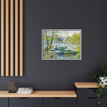 Fishing in Spring, the Pont de Clichy (Asnières) (1887) by Vincent Van Gogh - NOMADEN ART GALLERY