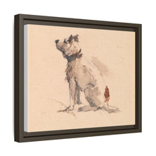 A Terrier, Sitting, Facing Left