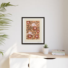 Impresión de plantilla con patrón floral Art Nouveau de estilo oriental