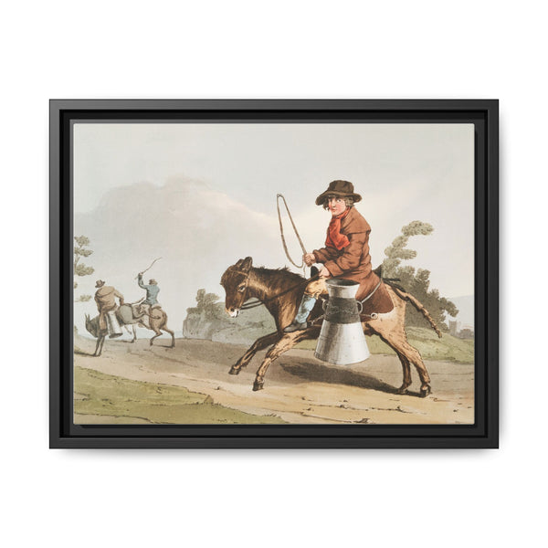Illustration of the milk boy from The Costume of Yorkshire (1814) by George Walker - NOMADEN ART GALLERY