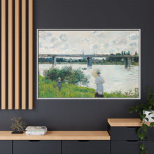 Claude Monet's The Promenade with the Railroad Bridge, Argenteuil (1874) - NOMADEN ART GALLERY