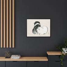 Black and white puppies by Kōno Bairei (1844-1895).
