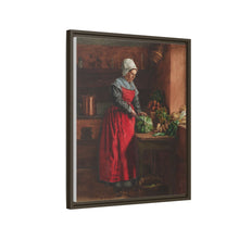 A Cook in a Red Apron in the Inn at Vaugirard (1862) by Léon Bonvin