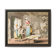 Illustration of woman making oat cakes from The Costume of Yorkshire (1814) - NOMADEN ART GALLERY
