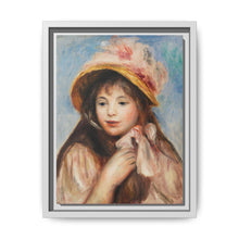 Girl with Pink Bonnet (Jeune fille au chapeau rose) (1894) by Pierre-Auguste Renoir - NOMADEN ART GALLERY