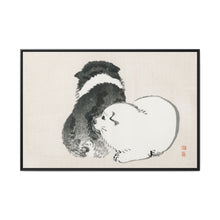 Black and white puppies by Kōno Bairei (1844-1895). - NOMADEN ART GALLERY