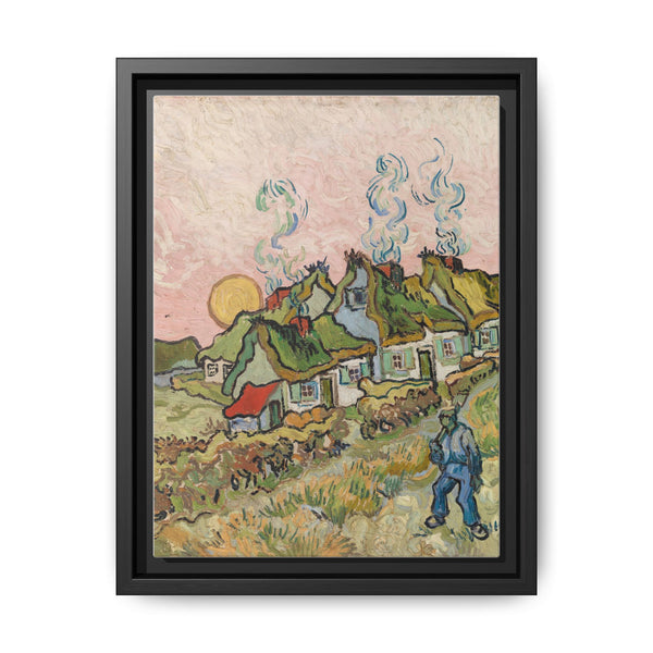 Houses and Figure by Vincent van Gogh - NOMADEN ART GALLERY