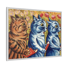 Three cats singing. Gouache by Louis Wain, 1925/1939