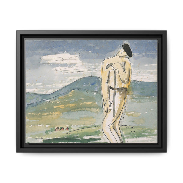 A weary pilgrim (1936) watercolor by Mikulas Galanda - NOMADEN ART GALLERY