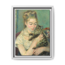 Pierre-Auguste Renoir's Woman with a Cat (c. 1875) - NOMADEN ART GALLERY