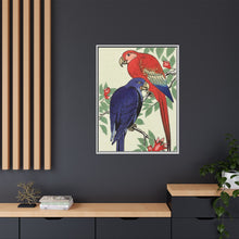 Red and a blue parrot (1925 - 1936) by Ohara Koson