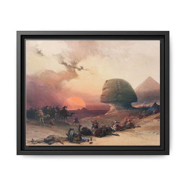 Approach of the simoom Desert of Gizeh illustration by David Roberts (1796–1864) - NOMADEN ART GALLERY