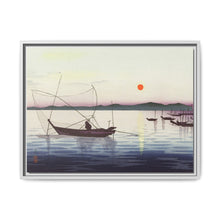 Boats and setting sun (1900 - 1936) by Ohara Koson - NOMADEN ART GALLERY