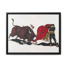 Matador and bull, aesthetic woodcut - NOMADEN ART GALLERY
