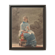 Young Woman Sewing (1876) by Winslow Homer - NOMADEN ART GALLERY