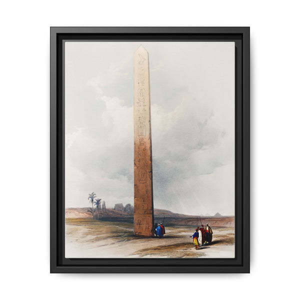 Ancient Egypt Art: Obelisk of Heliopolis by David Roberts - Canvas Wall Art - NOMADEN ART GALLERY