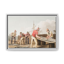 Illustration of whalebone scrapers from The Costume of Yorkshire (1814) by George Walker - NOMADEN ART GALLERY