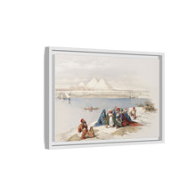 Pyramids of Gezeeh (Giza) from the Nile illustration by David Roberts (1796–1864)