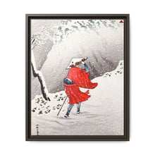 Snowy Evening on a Mountain Path print in high resolution by Hiroaki Takahashi (1871–1945) - NOMADEN ART GALLERY
