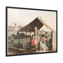 Illustration of teasel field from The Costume of Yorkshire (1814) by George Walker