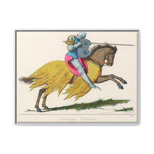 French Knight, 14th Century: Vintage Equestrian Art by Paul Mercuri (1860) - NOMADEN ART GALLERY