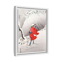 Snowy Evening on a Mountain Path print in high resolution by Hiroaki Takahashi (1871–1945)