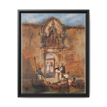 Monks Buying Fish before the Portal of the Madonna della Misericordia (1855) by Ludwig Johann Passini - NOMADEN ART GALLERY