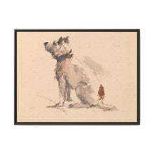 A Terrier, Sitting, Facing Left - NOMADEN ART GALLERY