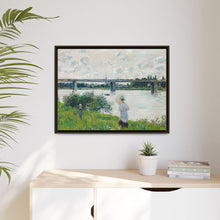 Claude Monet's The Promenade with the Railroad Bridge, Argenteuil (1874) - NOMADEN ART GALLERY