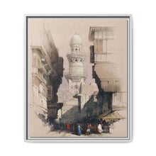 Cairo Street Scene: Vintage Egyptian Wall Art by David Roberts - Art Print Framed - NOMADEN ART GALLERY