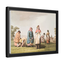 Illustration of riding the stang from The Costume of Yorkshire (1814) by George Walker