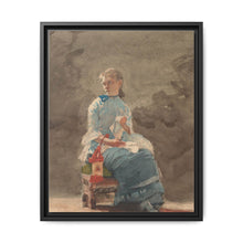 Young Woman Sewing (1876) by Winslow Homer - NOMADEN ART GALLERY