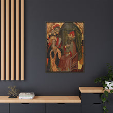 Saint Katherine of Alexandria before the Roman Emperor by Nicolás Solano