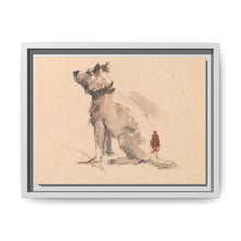 A Terrier, Sitting, Facing Left - NOMADEN ART GALLERY